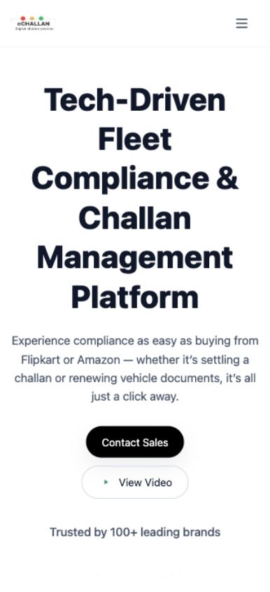 Public Website app screenshot